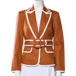 Zimmermann linen belted blazer size 0